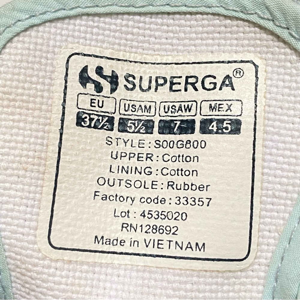 SUPERGA LOVESHACKFANCY 2750 blue yellow white floral print lace up sneaker shoe - Picture 11 of 11